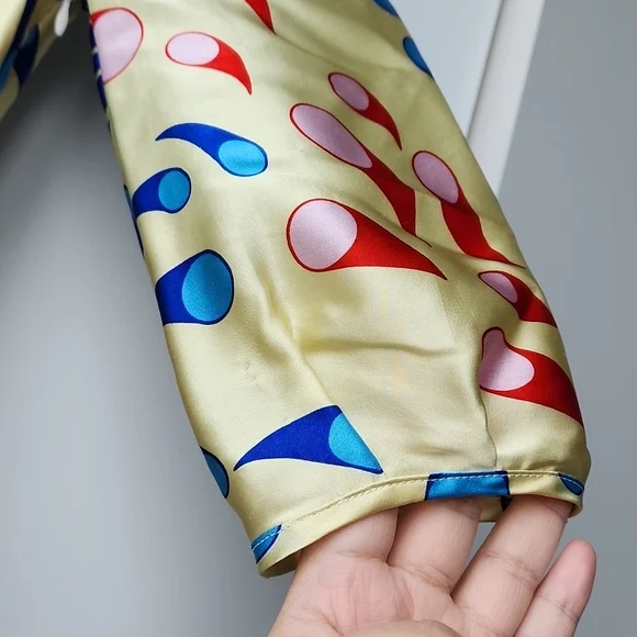 Vintage Silk Pop Printed Dress - Picture 3 of 9